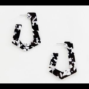 Large statement resin earrings